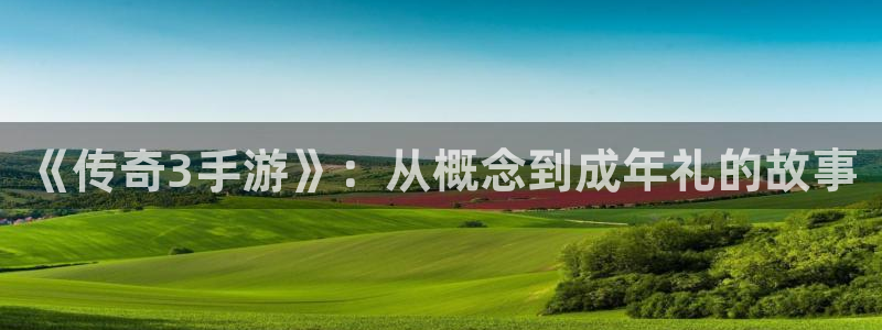 恒盛娱乐app：《传奇3手游》：从概念到成年礼的故事