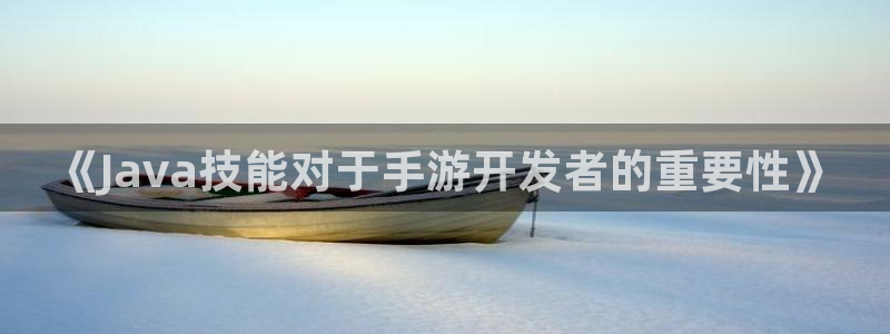 恒盛娱乐下载：《Java技能对于手游开发者的重要性》