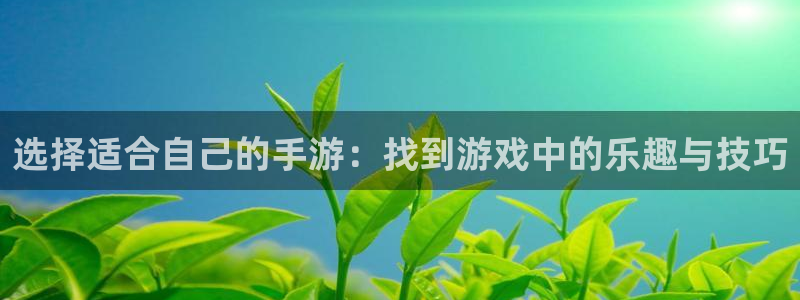 恒盛娱乐app：选择适合自己的手游：找到游戏中的乐趣与技巧